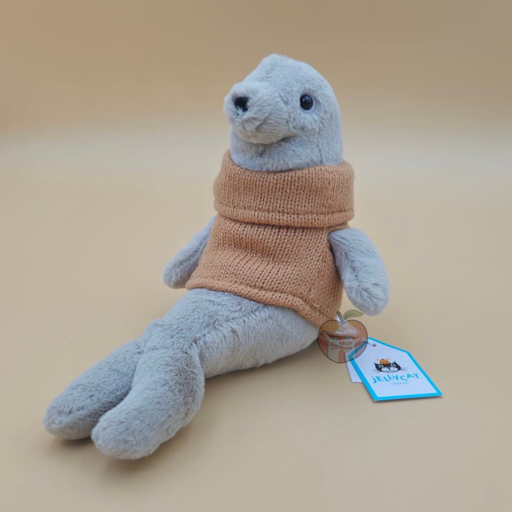 Jellycat Cozy Crew Seal - AUTHENTIC - NEW WITH TAGS